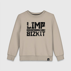 Свитшот хлопковый детский LIMP BIZKIT, цвет: миндальный