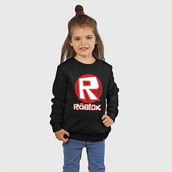 Свитшот хлопковый детский ROBLOX, цвет: черный — фото 2