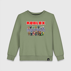 Свитшот хлопковый детский ROBLOX, цвет: авокадо