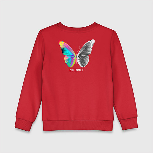 Детский свитшот Butterfly / Красный – фото 2