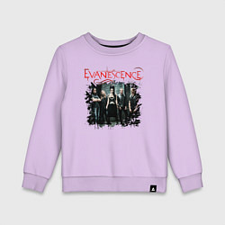 Свитшот хлопковый детский Evanescence, цвет: лаванда