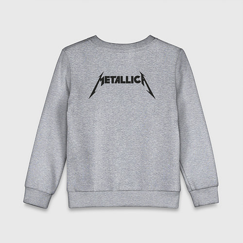Детский свитшот Metallicaспина / Меланж – фото 2