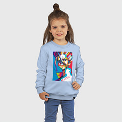 Свитшот хлопковый детский EMC2 Аниме Доктор Стоун, цвет: мягкое небо — фото 2