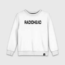 Свитшот хлопковый детский Radiohead, цвет: белый