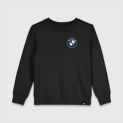 Свитшот хлопковый детский BMW LOGO 2020, цвет: черный