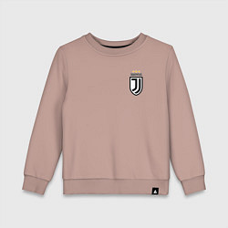 Свитшот хлопковый детский JUVENTUS, цвет: пыльно-розовый
