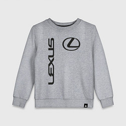 Свитшот хлопковый детский LEXUS, цвет: меланж