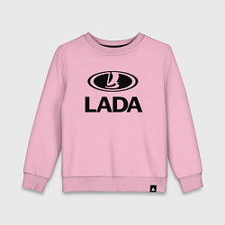 Свитшот хлопковый детский Lada, цвет: светло-розовый
