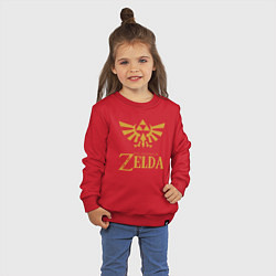 Свитшот хлопковый детский THE LEGEND OF ZELDA, цвет: красный — фото 2