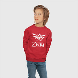 Свитшот хлопковый детский THE LEGEND OF ZELDA, цвет: красный — фото 2