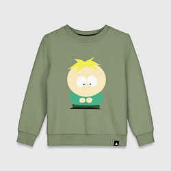 Свитшот хлопковый детский South Park Баттерс, цвет: авокадо