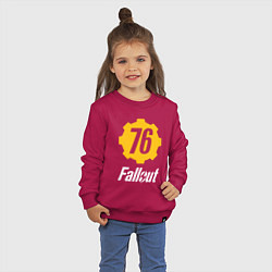 Свитшот хлопковый детский FALLOUT76, цвет: маджента — фото 2