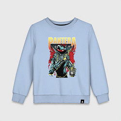 Свитшот хлопковый детский Pantera, цвет: мягкое небо
