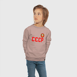 Свитшот хлопковый детский СССР, цвет: пыльно-розовый — фото 2