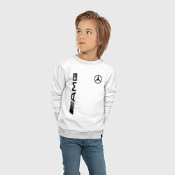 Свитшот хлопковый детский MERCEDES-BENZ AMG, цвет: белый — фото 2