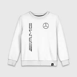 Свитшот хлопковый детский MERCEDES-BENZ AMG, цвет: белый