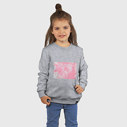 Свитшот хлопковый детский Розовая Богемия, цвет: меланж — фото 2