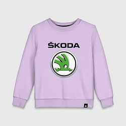 Свитшот хлопковый детский SKODA, цвет: лаванда
