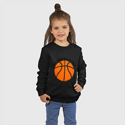 Свитшот хлопковый детский Русский баскетбол, цвет: черный — фото 2