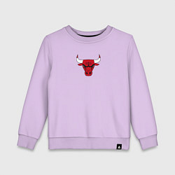 Свитшот хлопковый детский CHICAGO BULLS, цвет: лаванда