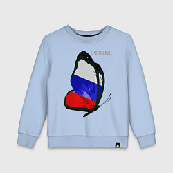 Свитшот хлопковый детский Россия, цвет: мягкое небо