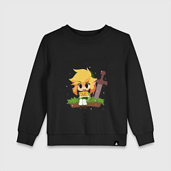 Свитшот хлопковый детский The Legend of Zelda, цвет: черный