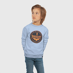 Свитшот хлопковый детский Ordo hereticus, цвет: мягкое небо — фото 2