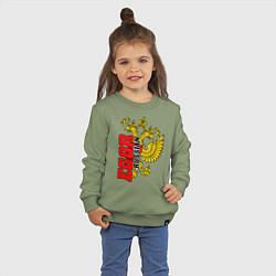 Свитшот хлопковый детский Егор, цвет: авокадо — фото 2