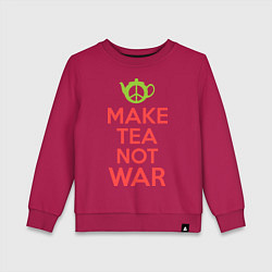 Детский свитшот Make tea not war