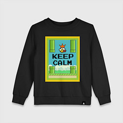 Детский свитшот Flappy Bird & Keep Calm