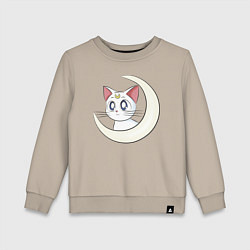 Свитшот хлопковый детский Artemis, цвет: миндальный