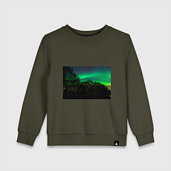 Детский свитшот Северное сияние