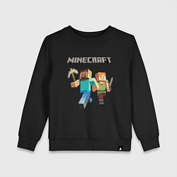 Детский свитшот Персонажи игры Minecraft