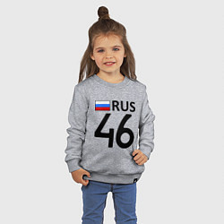 Свитшот хлопковый детский RUS 46, цвет: меланж — фото 2
