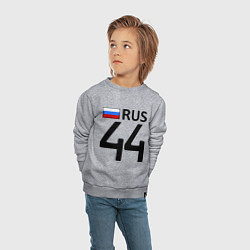 Свитшот хлопковый детский RUS 44, цвет: меланж — фото 2
