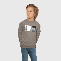 Свитшот хлопковый детский Бишамон, цвет: утренний латте — фото 2