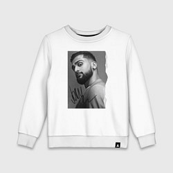 Свитшот хлопковый детский Jony, цвет: белый