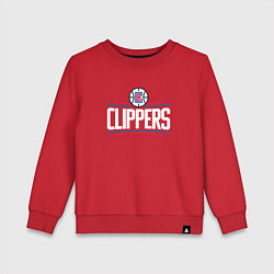 Свитшот хлопковый детский Los Angeles Clippers, цвет: красный