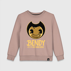 Свитшот хлопковый детский Bendy And The Ink Machine, цвет: пыльно-розовый
