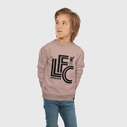 Свитшот хлопковый детский Liverpool FC, цвет: пыльно-розовый — фото 2