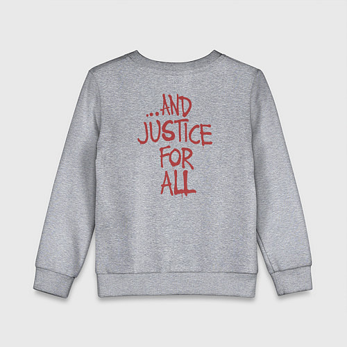 Детский свитшот And Justice For All Metallica / Меланж – фото 2