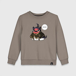 Свитшот хлопковый детский Nero bird, цвет: утренний латте