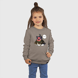 Свитшот хлопковый детский Nero bird, цвет: утренний латте — фото 2