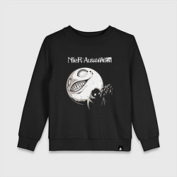 Свитшот хлопковый детский NIER AUTOMATA, цвет: черный