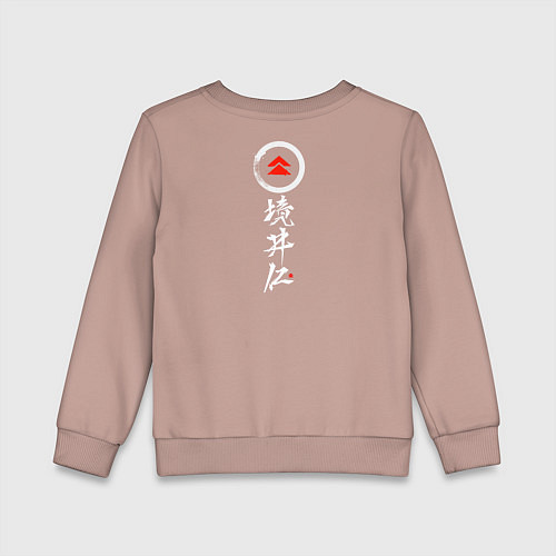 Детский свитшот Ghost of Tsushima / Пыльно-розовый – фото 2