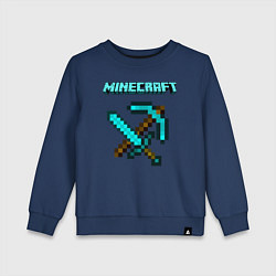 Свитшот хлопковый детский Minecraft, цвет: тёмно-синий