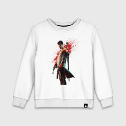 Свитшот хлопковый детский 80 games, цвет: белый
