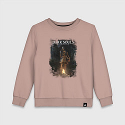 Свитшот хлопковый детский Dark Souls Remastered, цвет: пыльно-розовый