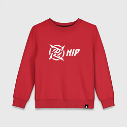Свитшот хлопковый детский NiP Ninja in Pijamas 202122, цвет: красный