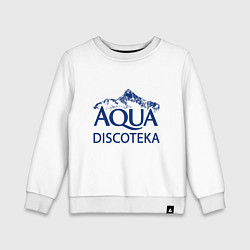 Свитшот хлопковый детский AQUADISCOTEKA, цвет: белый